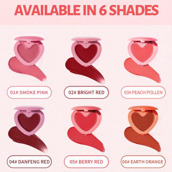 Heart-Shape Blush - 6 Shades