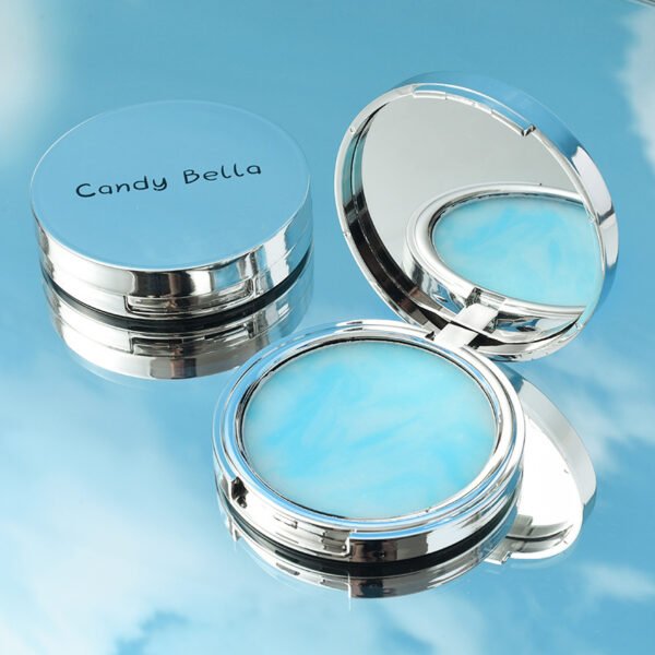 Mirror Compact Pressed Powder - Sky Blue